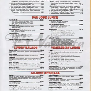 El Vallarta Camden Menu Page 4