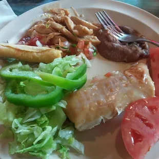 Buffet: good flautas with good chicken and good chicken with cheesey sauce!