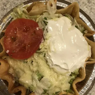 Taco Salad, chicken (takeout)