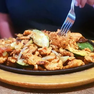 a plate of food on a table