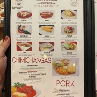 a menu for a mexican restaurant