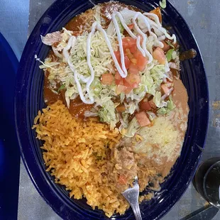 Enchiladas Supreme Lunch
