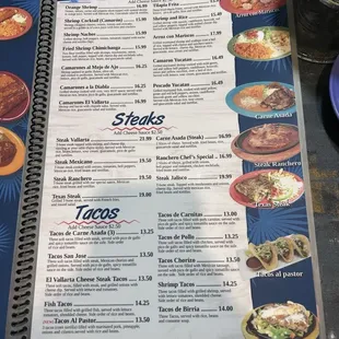 Seafood, steaks, tacos