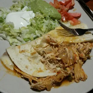 They never skimp on the filling. Full of tender, tasty chicken.