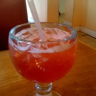 Medium Raspberry Margarita on the rocks!!!