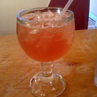 Medium raspberry margarita.