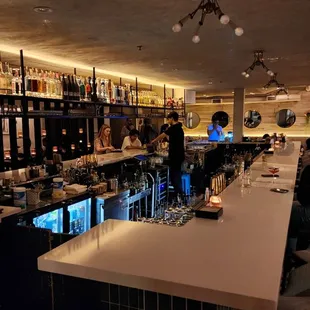 Front of bar