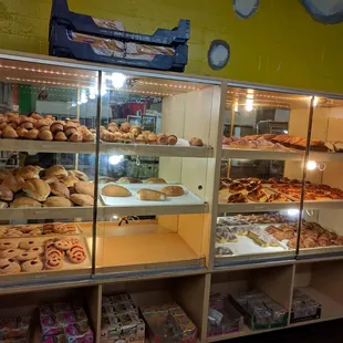 a display of pastries