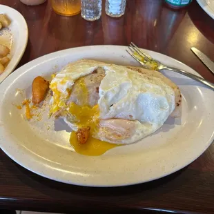 Delicious burrito with eggs on the side. Really good food and service was fast.