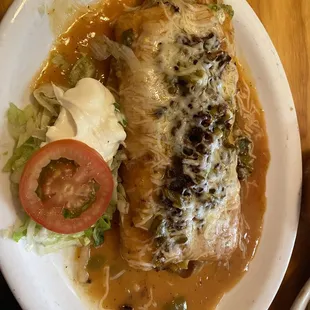 Lunch special chimichanga