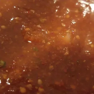 Ask for the spicy red salsa!