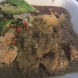 a close up of a plate of food