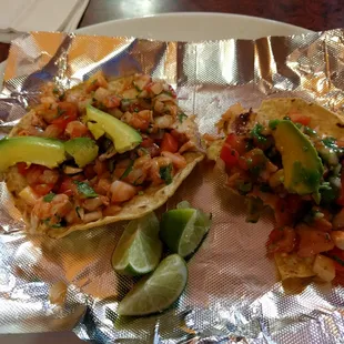 Ceviche mixto tostada