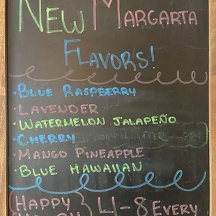 All the different varieties of margarita flavors