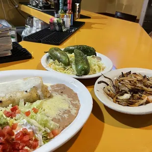 California burrito with Chile toreados and grilled onions. AMAZING!!!