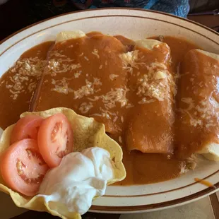 The enchiladas