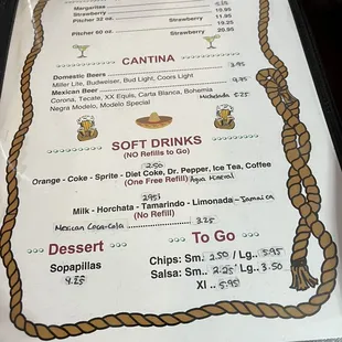 Drink Menu