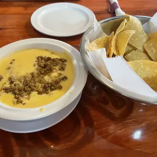 Cheese and ground beef appetizer