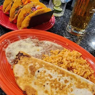 My meal (I did not eat all of it but decide to MacGuyver it)