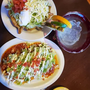 Burritos deluxe and taco said with a delightful margarita