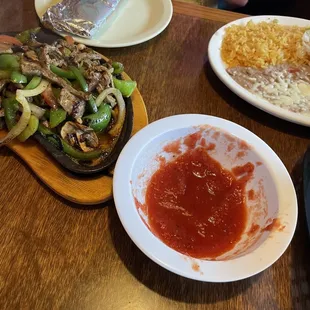 Lunch fajitas