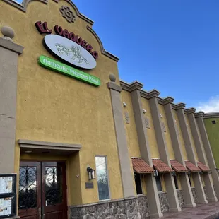 the front of the building