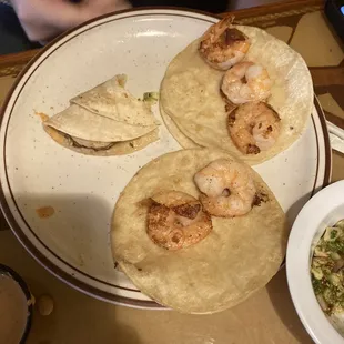 $17 worth of shrimp tacos