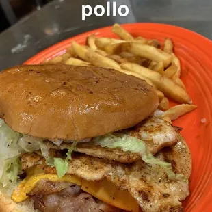 Hamburguesa de pollo