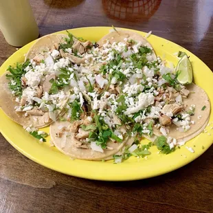 Chicken taco special