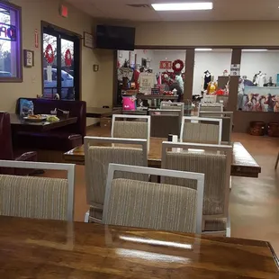 Seating and little store