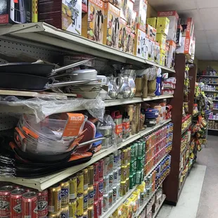 a variety of food items