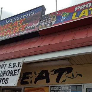 the front of the store