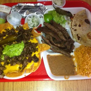 Panchos and Tampiqueña plate!  Yummy!!!!