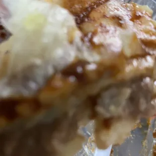 Bean enchilada was raw uncooked with sauce poured over!!!!