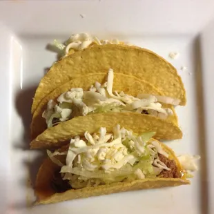 3 tacos ala carte. Better than Mi Toro as far as having more flavor and seasonings