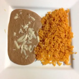 Side of rice and beans