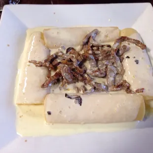 Cheese enchiladas with steak
