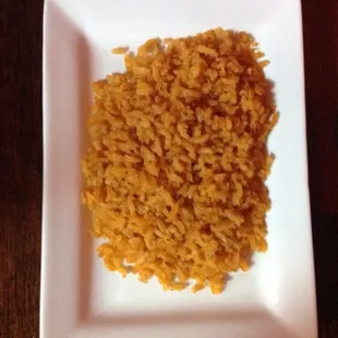 Side order of rice, a little scant on the serving size