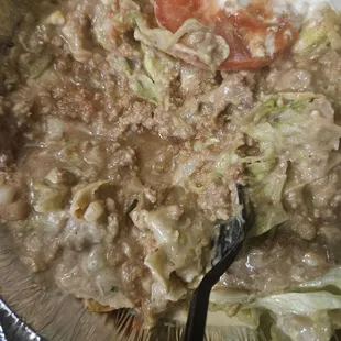 It's supposed to be a taco salad it looks like diarrhea