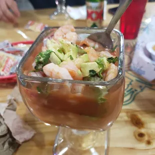 Shrimp Cocktail,  alot of shrimp in there. Very good.
