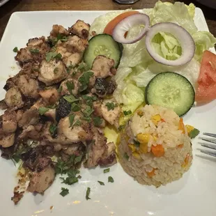 Pulpo al ajio- Divine, amazing flavor!! Great portion.