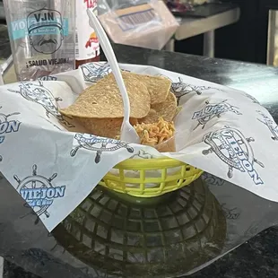 Spicy Coleslaw with Chips