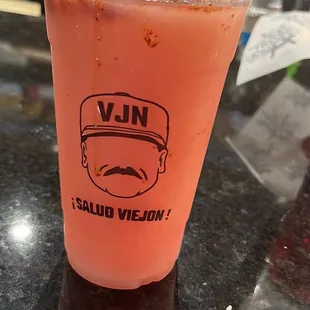 Sandía w/ Chamoy and Tajín Frozen Margarita