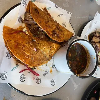 2 Tacos w/ Broth