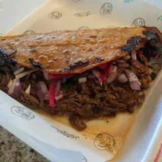 Cheesy Birria Taco