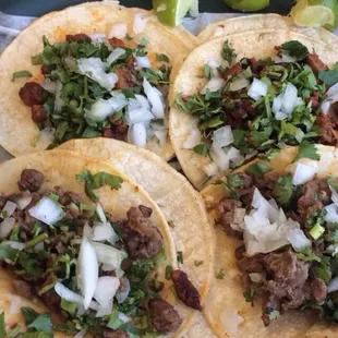 Ell pastor &amp; Carne asada tacos , best tacos around !