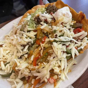 Fajita Taco salad - fresh ingredients!