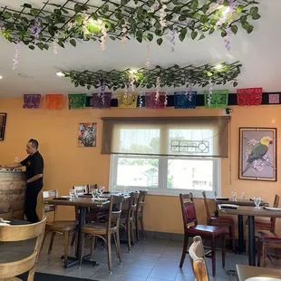 The interior of the restaurant