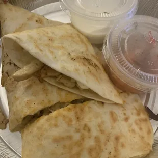 Chicken quesadillas