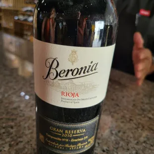 Suggested wine